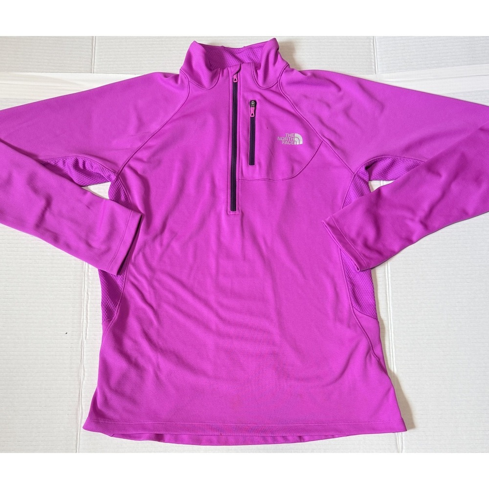 THE NORTH FACE - Women's Impulse Active 1/4 Zip Running Pullover Shirt - Pink